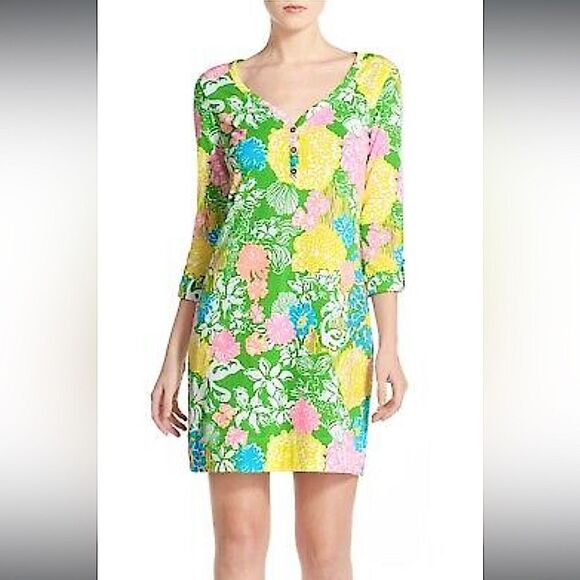 Lilly Pulitzer “Hibiscus Stroll” Palmetto Dress! - Picture 2 of 12